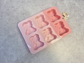 Molde silicona 6 osos grandes sentados